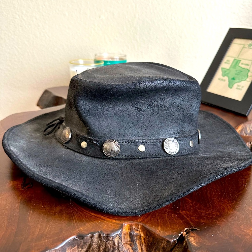 Minnetonka Buffalo Nickel Leather Hat